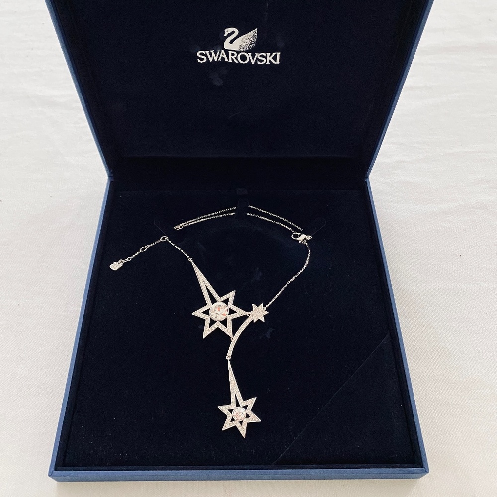Authentic Swarovski Pleasure Crystal  Shooting Star Necklace
